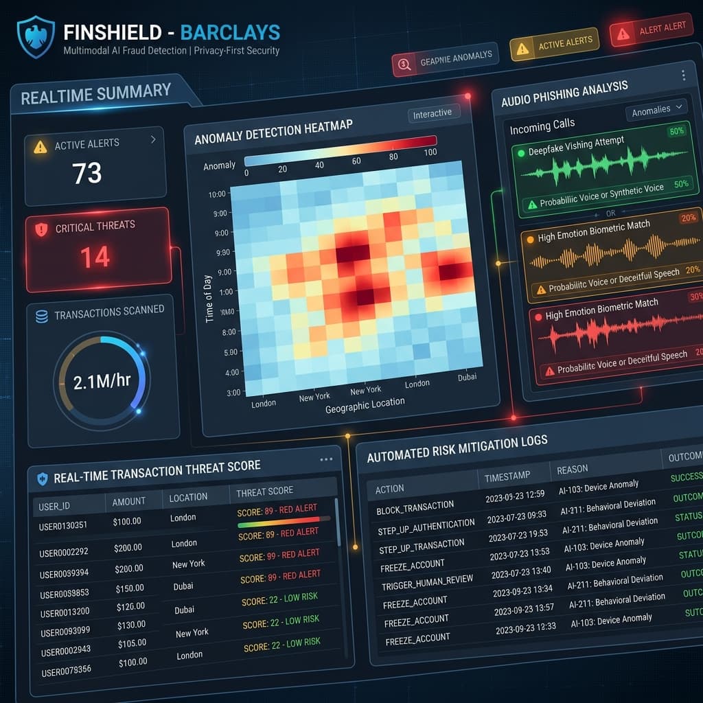 FinShield-Barclays UI Preview